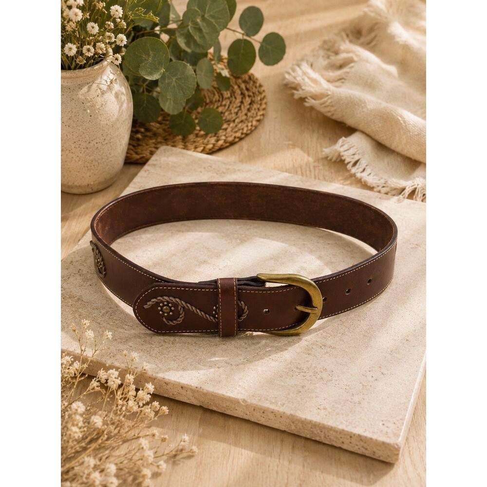 Brighton Vintage Brown Leather Belt